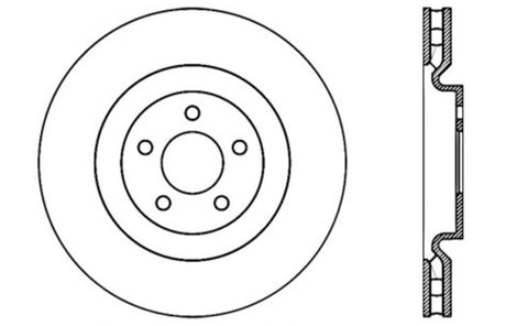 StopTech Slotted & Drilled Sport Brake Rotor