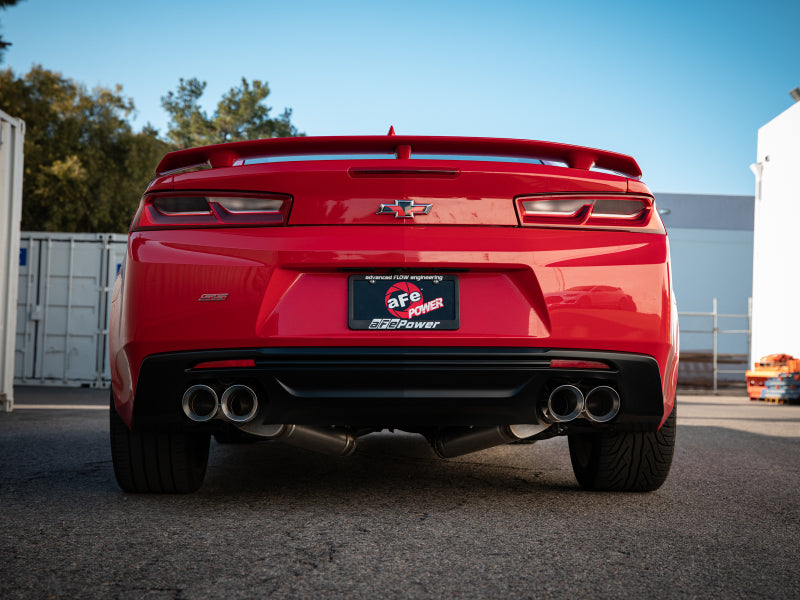 aFe POWER MACH Force-Xp 3in Axle-Back 16-21 Chevrolet Camaro SS V8 6.2L w/Mufflers - Polished