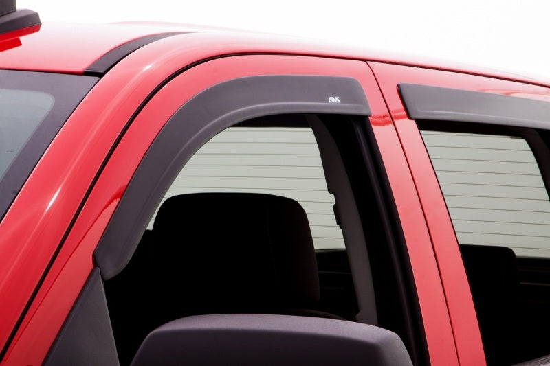 AVS 15-18 Chevy Colorado Crew Cab Ventvisor Low Profile Window Deflectors 4pc - Matte Black