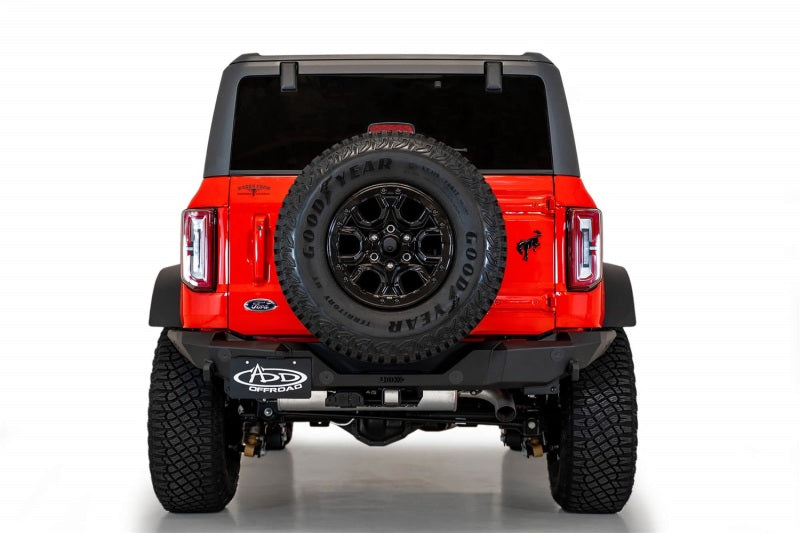 Addictive Desert Designs 2021+ Ford Bronco Rock Fighter Rear Bumper - Hammer Black