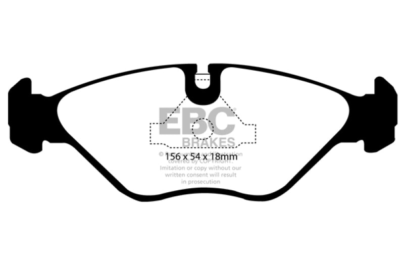 EBC 90-98 Saab 9000 2.0 Yellowstuff Front Brake Pads