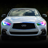 Oracle 14-21 Infiniti Q50 RGB+W Headlight Halo Upgrade Kit - ColorSHIFT