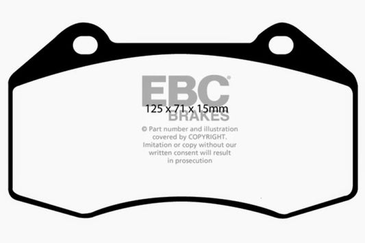 EBC 07-08 Chevrolet Cobalt 2.0 Supercharged (SS) Greenstuff Front Brake Pads