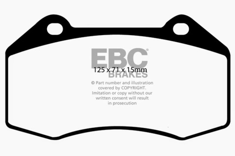 EBC 07-08 Chevrolet Cobalt 2.0 Supercharged (SS) Yellowstuff Front Brake Pads