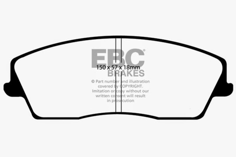 EBC 05-09 Chrysler 300 2.7 Greenstuff Front Brake Pads