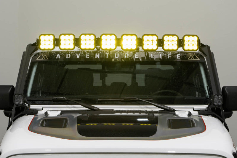 Diode Dynamics Jeep JL SS5 Sport CrossLink Windshield - Yellow Combo Lightbar Kit