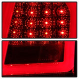 Spyder 05-07 Chrysler 3000C Version 2 Light Bar LED Tail Lights - Red Clear (ALT-YD-C305V2-LED-RC)