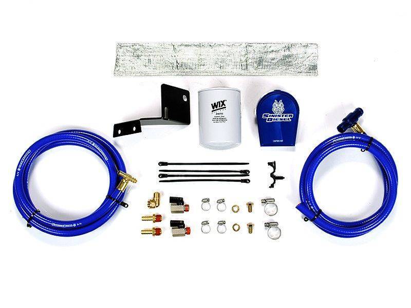 Sinister Diesel 03-09 Ford 6.0L E-Series Van Coolant Filter System w/ Wix Filter