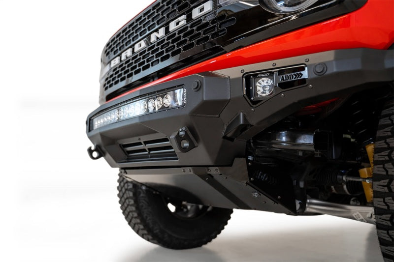 Addictive Desert Designs 2021+ Ford Bronco Stealth Fighter Front Bumper Skid Plate Kit