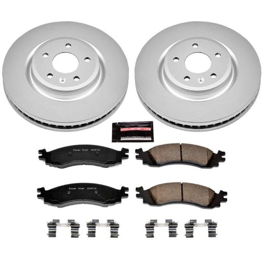 Power Stop 11-12 Ford Taurus Front Z17 Evolution Geomet Coated Brake Kit