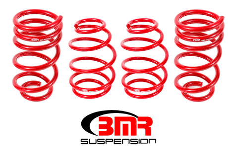 BMR 10-15 5th Gen Camaro V8 Lowering Spring Kit (Set Of 4 Front) - Red BMR Suspension