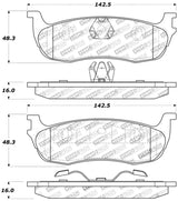 StopTech Sport Brake Pads w/Shims and Hardware - Front