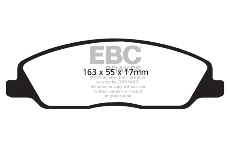 EBC 10-14 Ford Mustang 3.7 Ultimax2 Front Brake Pads