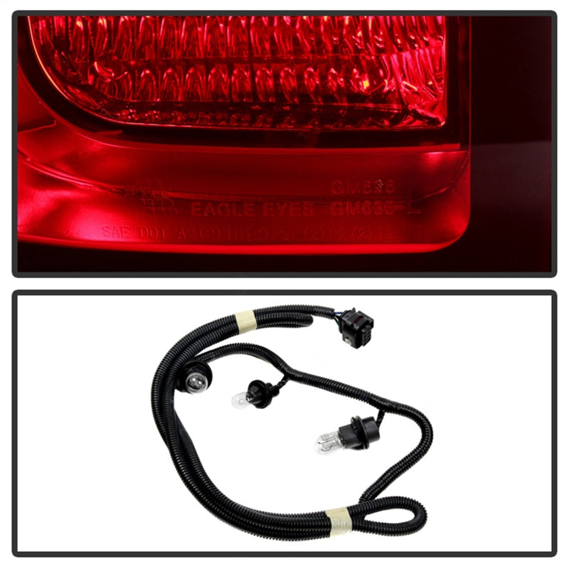 xTune Chevy Silverado 2014-2016 Driver Side Tail Lights - OEM Left ALT-JH-CS14-OE-L