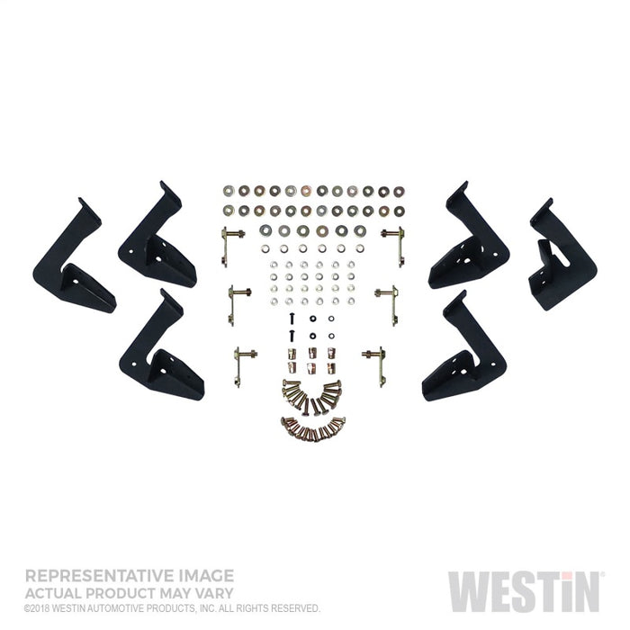 Westin/HDX Stainless 15-18 Ford F-150 SC/17-18 F-250/F-350 CC Drop Nerf Step Bars - Textured Black