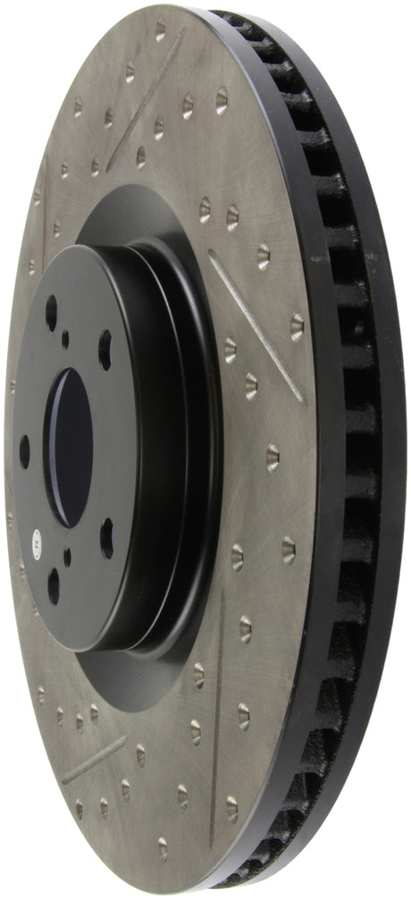 StopTech 14 Lexus IS Slotted & Drilled Front Right Rotor