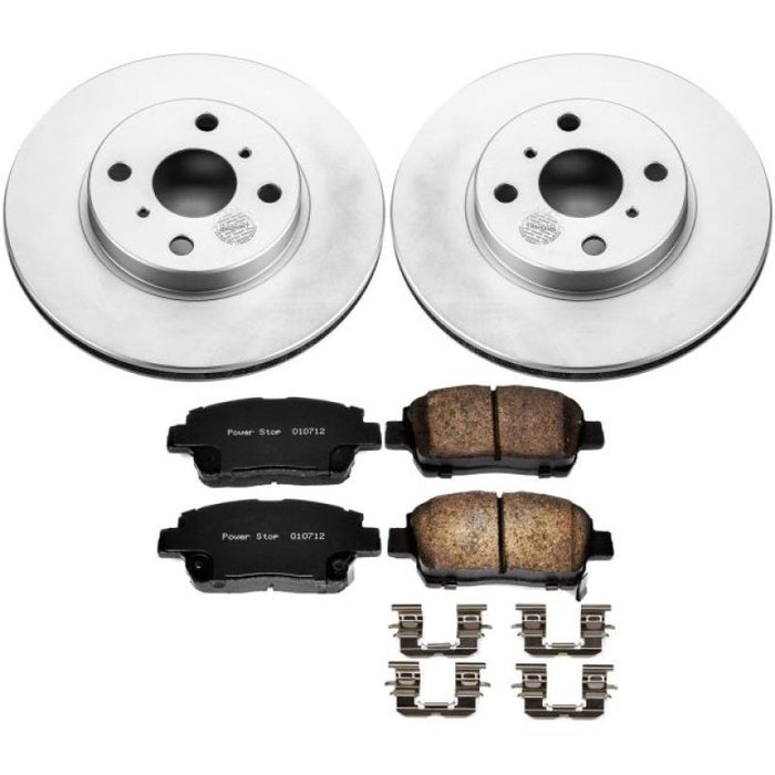 Power Stop 01-05 Toyota Echo Front Z17 Evolution Geomet Coated Brake Kit