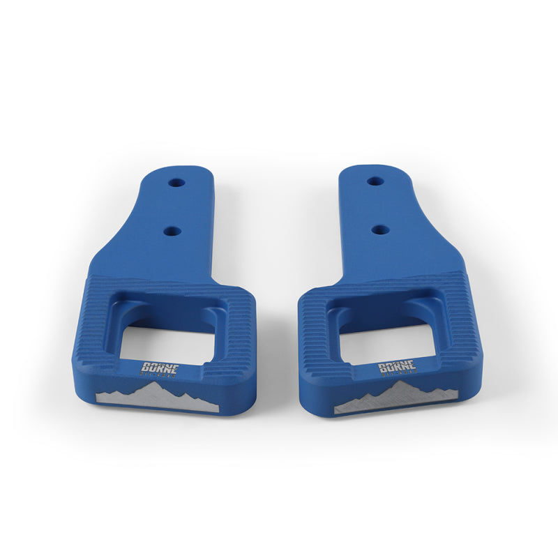 Mishimoto 2017+ Ford Raptor / 2009+ Ford F150 Borne Off-Road Billet Tow Hooks - Blue