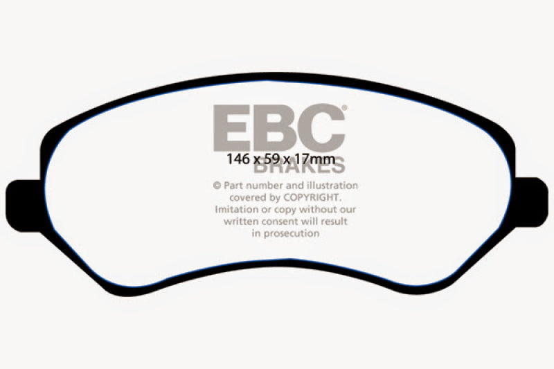 EBC 04-07 Chrysler Town & Country 3.3 Rear Drums Greenstuff Front Brake Pads