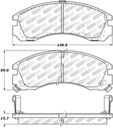 StopTech Street Select Brake Pads w/Hardware - Front