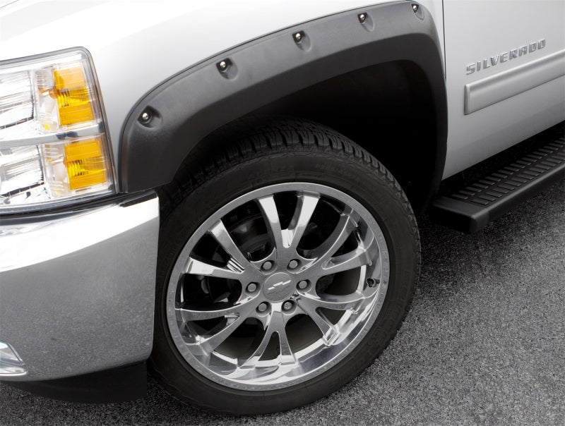 Lund 14-15 GMC Sierra 1500 RX-Rivet Style Textured Elite Series Fender Flares - Black (2 Pc.)