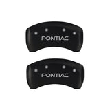 MGP 4 Caliper Covers Engraved Front & Rear Pontiac Red finish silver ch