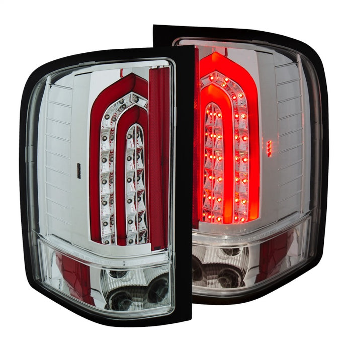 ANZO 2007-2013 Chevrolet Silverado 1500 LED Taillights Chrome