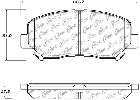 StopTech Performance Front Brake Pads 13-14 Dodge Dart/Jeep Cherokee
