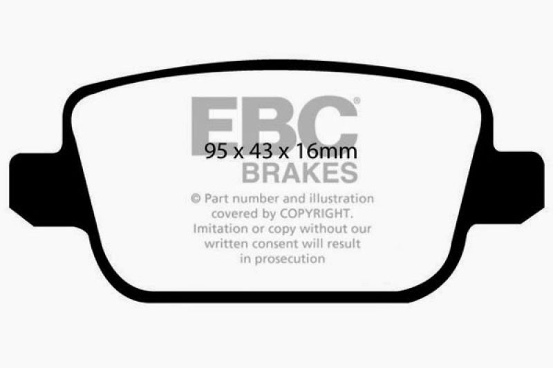 EBC 2006+ Volvo S80 Bluestuff NDX Rear Brake Pads