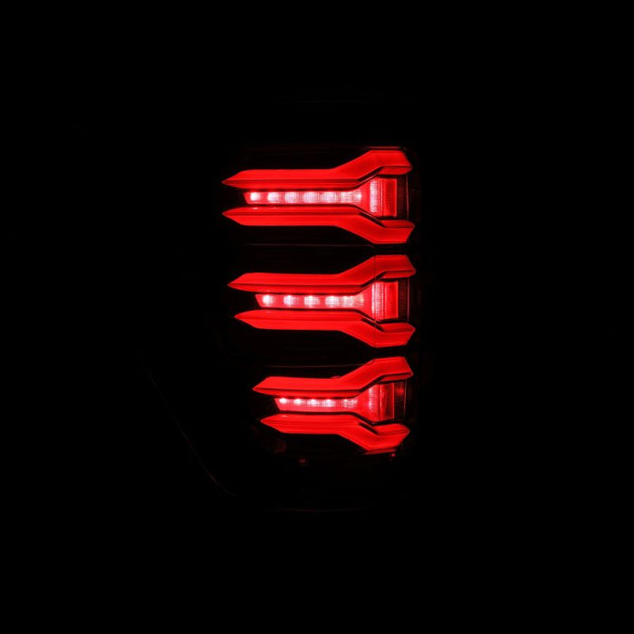 AlphaRex 21-22 Ford F150 LUXX LED Projector Tail Lights - Alpha-Black