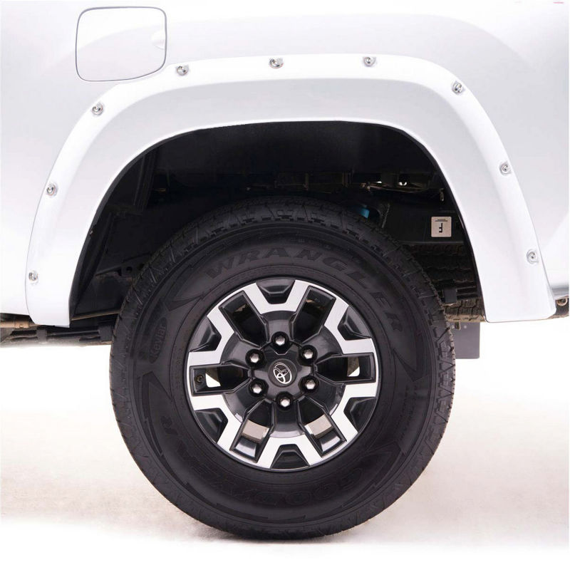 EGR 16+ Nissan Titan XD Bolt-On Look Color Match Fender Flares - Set - Blizzard