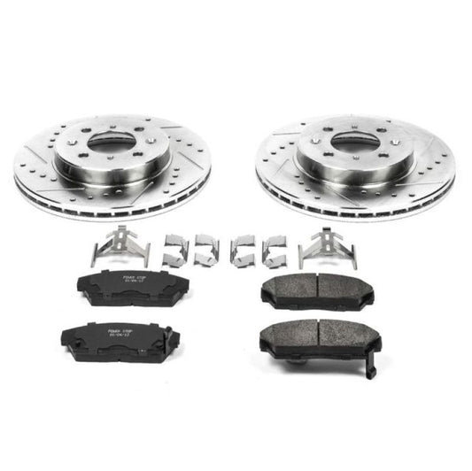 Power Stop 90-93 Acura Integra Front Z23 Evolution Sport Brake Kit