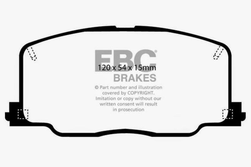 EBC 90-91 Lexus ES250 2.5 Greenstuff Front Brake Pads