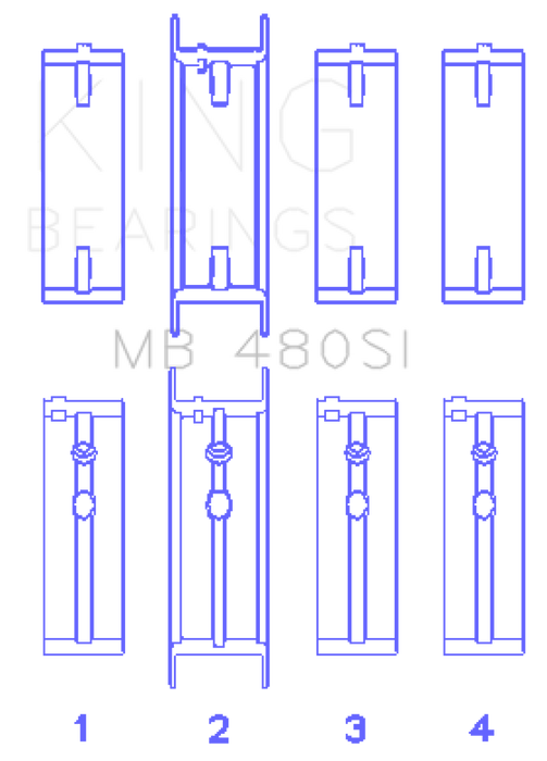 King Buick V6 Main Bearing Set