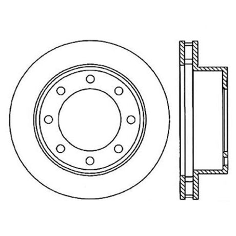 StopTech Power Slot 00-05 Ford Excursion / 99-04 F250/F350 Front Left Slotted CRYO Brake Rotor