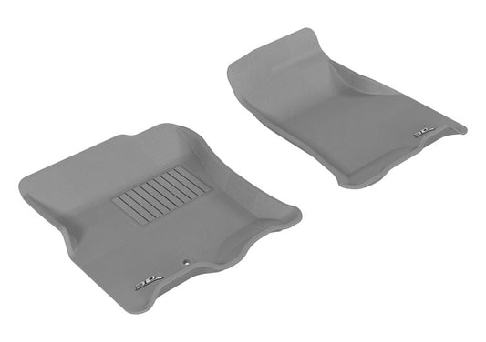 3D MAXpider 2007-2010 Ford/Lincoln Expedition/Navigator Kagu 1st Row Floormat - Gray