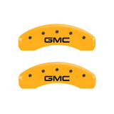 MGP 4 Caliper Covers Engraved Front & Rear GMC Yellow Finish Black Char 2008 GMC Envoy