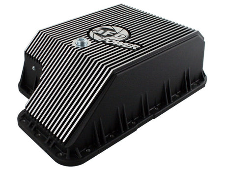 aFe Transmission Pan (Black); Ford Diesel Trucks 03-10 V8-6.0/6.4L (td)