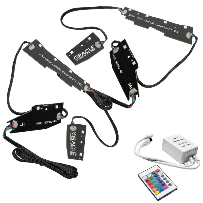 Oracle 16-18 Chevy Camaro RGB+W Headlight DRL  Kit - ColorSHIFT w/ Simple Controller SEE WARRANTY