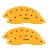 MGP 4 Caliper Covers Engraved Front & Rear MGP Yellow Finish Black Char 2002 Dodge Viper