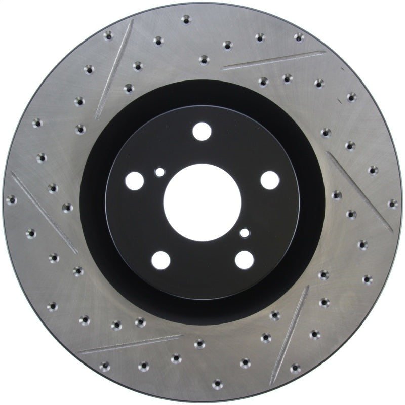 StopTech 14 Lexus IS Slotted & Drilled Front Right Rotor
