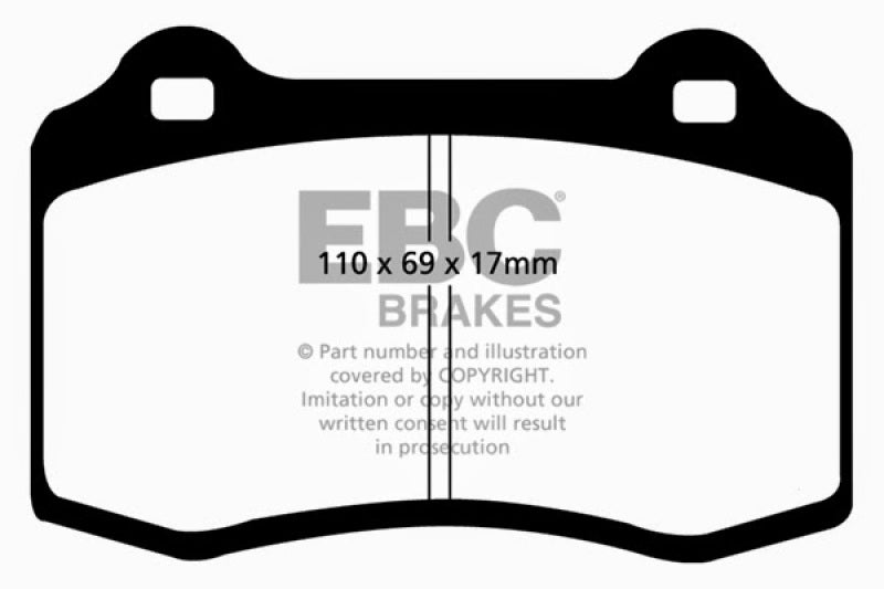 EBC 96-03 Alfa Romeo GTV 3.0 (Brembo) Greenstuff Front Brake Pads