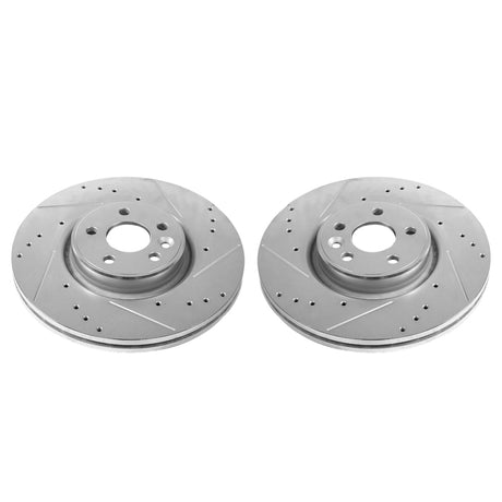 Power Stop 12-18 Volvo S60 Front Evolution Drilled & Slotted Rotors - Pair