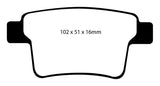 EBC 04-07 Ford Five Hundred 3.0 Redstuff Rear Brake Pads