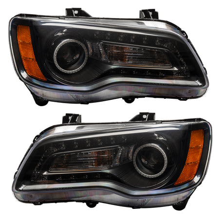 Oracle 11-14 Chrysler 300C SMD HL - Black - NON HID - ColorSHIFT DRL - ColorSHIFT