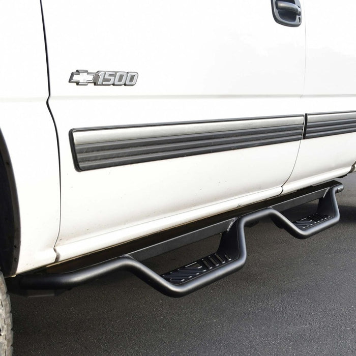 Westin 99-13 Chevrolet Silverado 1500 (Ext. Cab) Outlaw Drop Nerf Step Bars - Textured Black