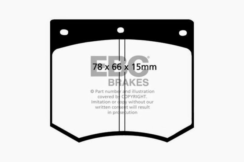 EBC 75-86 Ac 3000 3.0 Greenstuff Front Brake Pads