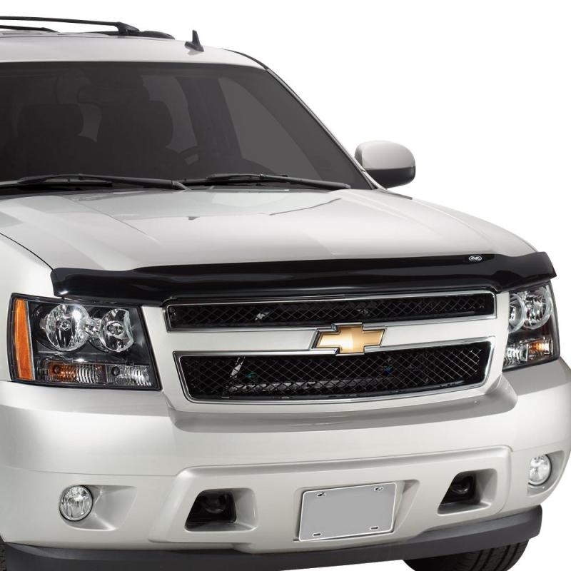 AVS 14-18 GMC Sierra 1500 Bugflector Medium Profile Hood Shield - Smoke