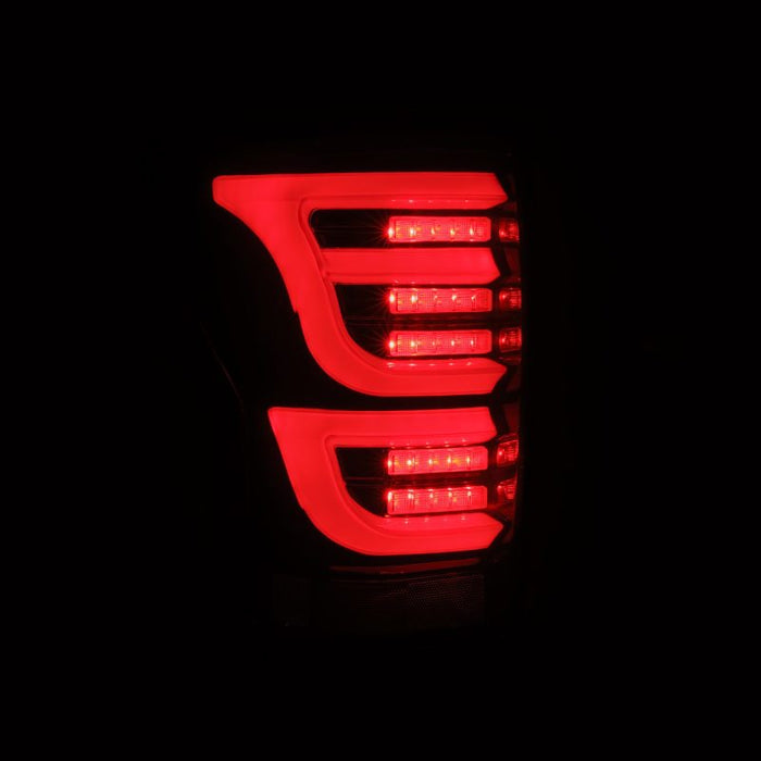 AlphaRex 07-13 Toyota Tundra LUXX-Series LED Tail Lights Black-Red