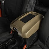 Rugged Ridge Center Console Cover w/Phone Holder Tan 11-18 jeep Wrangler JK